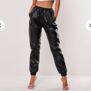 Faux Leather Jogger Pant